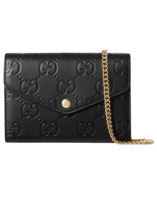 GG Chain Shoulder Bag Black - GUCCI - BALAAN 2