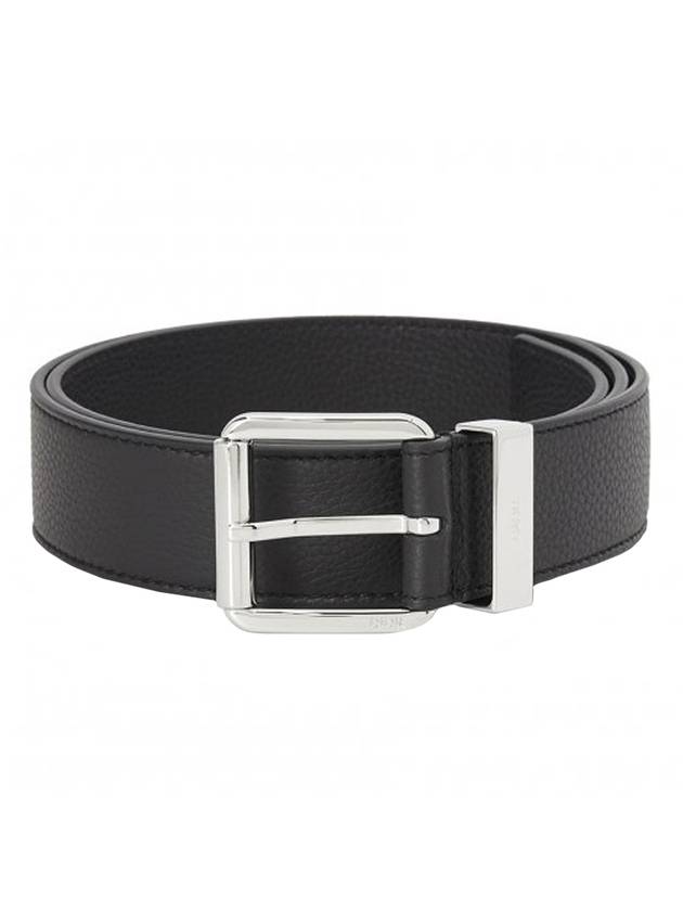 Engraved Loop Leather Belt Black - DIOR - BALAAN 1