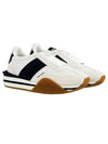Suede eco friendly material James sneakers white black cream J1292TAP003N - TOM FORD - BALAAN 2
