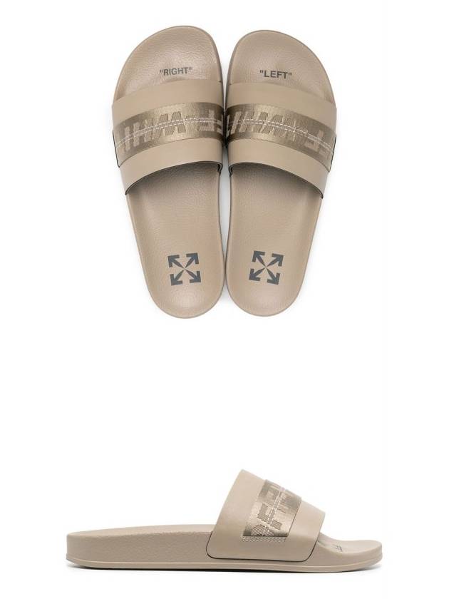 industrial belted slippers taupe - OFF WHITE - BALAAN.