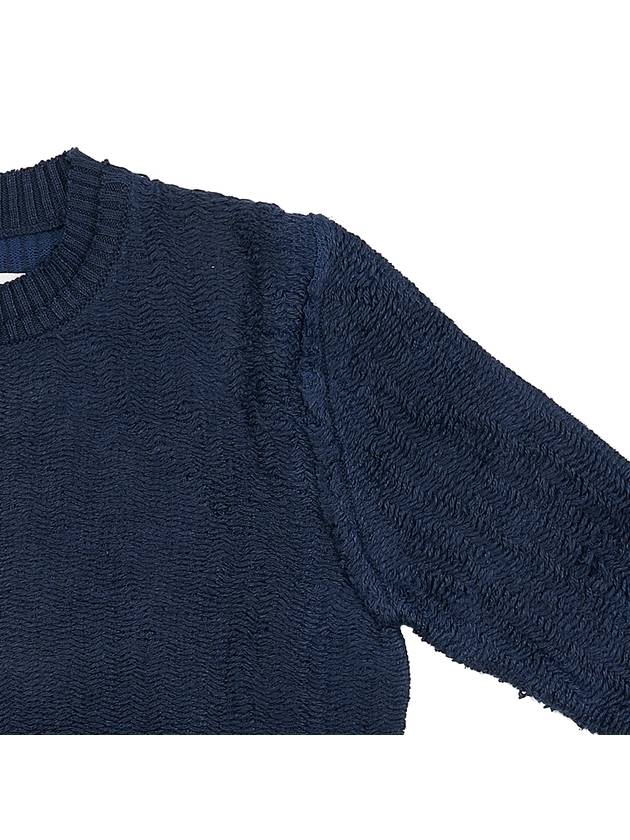 Raw Woven Knit Top Navy - MAISON MARGIELA - BALAAN 5