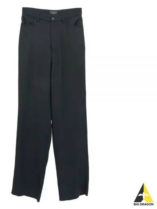 Wide pants black 725471 TIO48 - BALENCIAGA - BALAAN 1