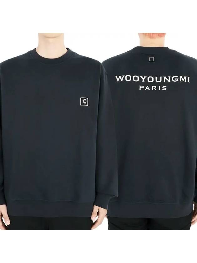 Back logo men s sweatshirt navy - WOOYOUNGMI - BALAAN 3