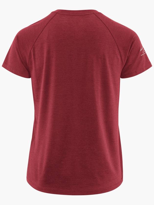 Women's Fafne Short Sleeve T-Shirt Dark Russet - KLATTERMUSEN - BALAAN 3