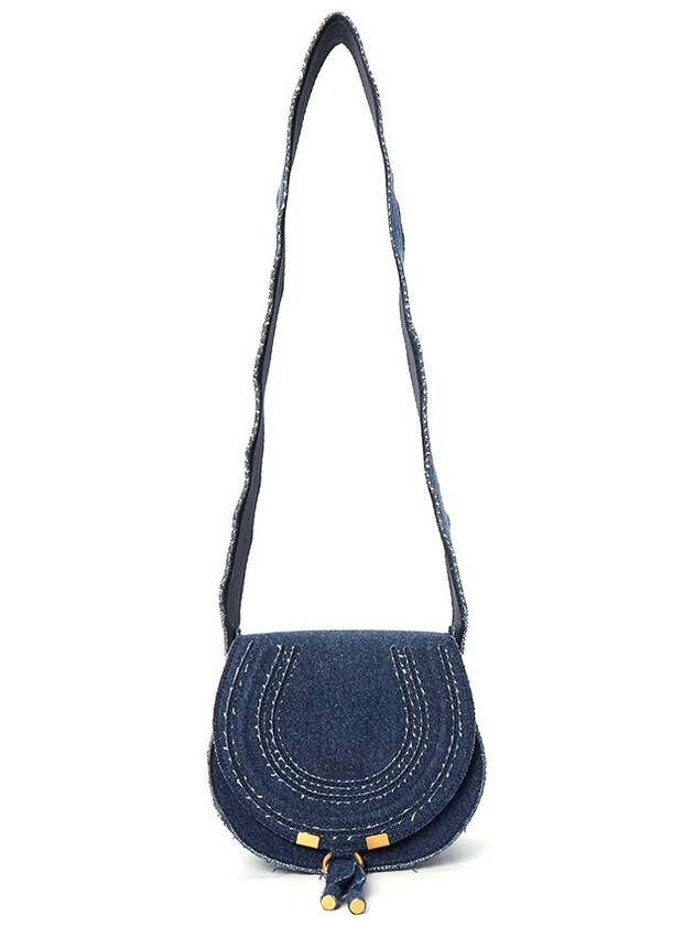 Marcie Saddle Small Shoulder Bag Blue - CHLOE - BALAAN 8