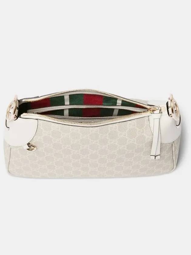 GG Emblem Medium Shoulder Bag Beige White - GUCCI - BALAAN 9