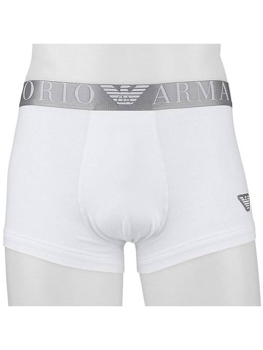 Men's Logo Drawn Briefs White - EMPORIO ARMANI - BALAAN 2