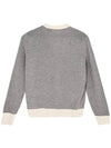 Baby Fox Bicolor Classic Cardigan Melange Grey - MAISON KITSUNE - BALAAN 4