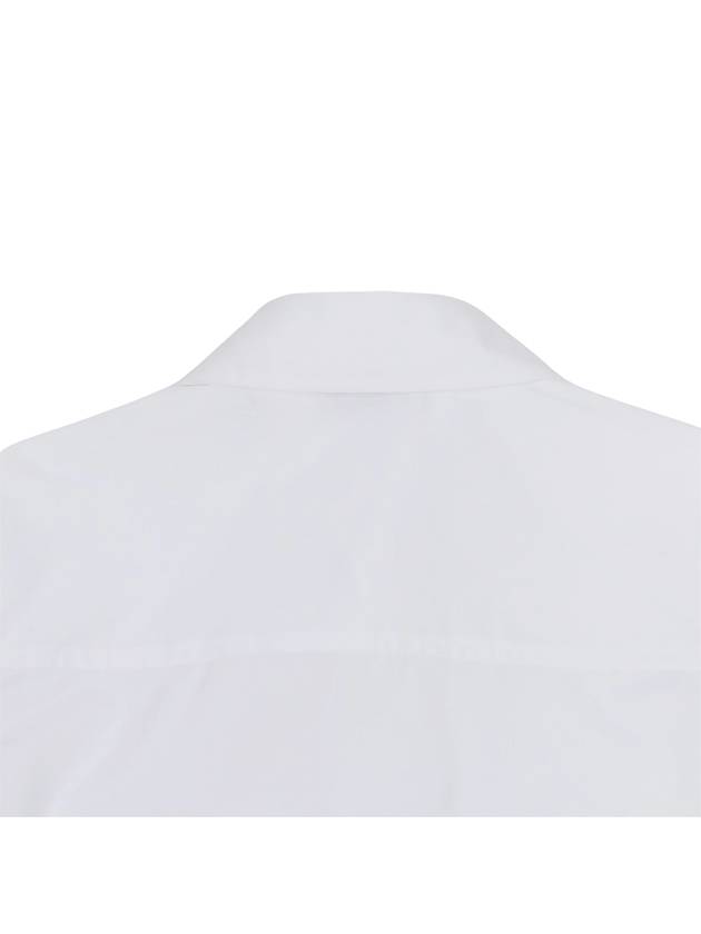 Kids Cotton Short Sleeve Shirt White - BURBERRY - BALAAN 5