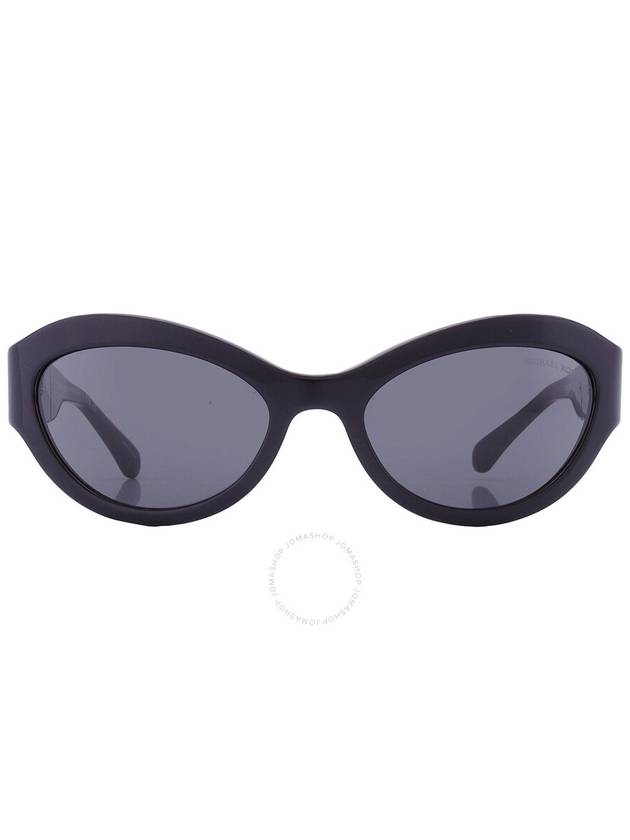 Michael Kors Burano Dark grey Oval Ladies Sunglasses MK2198 300587 59 - MICHAEL KORS - BALAAN 1