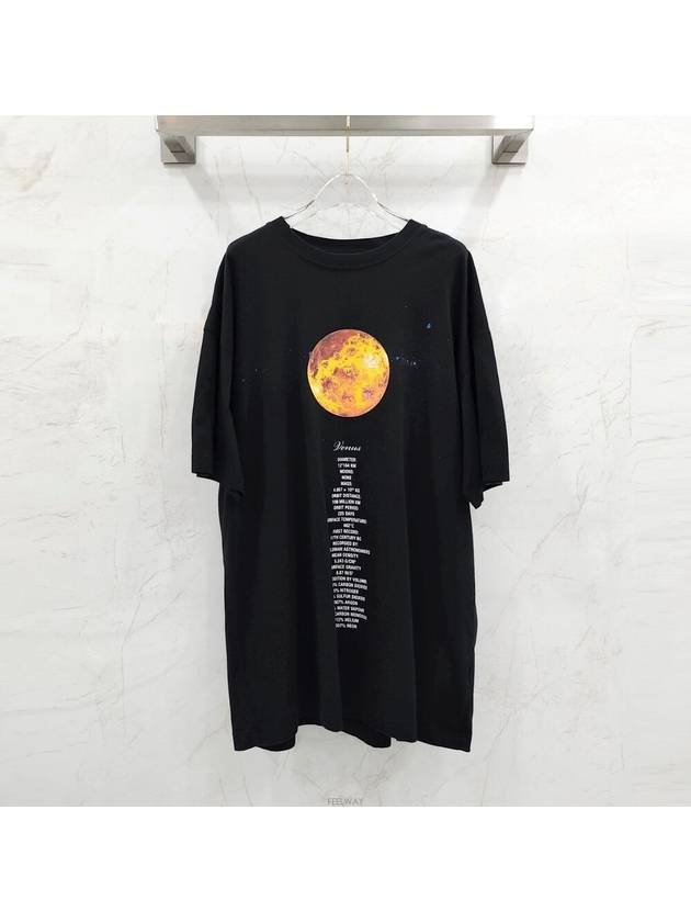 Lux You New Product S Black Venus Planet Short Sleeve T Shirt - VETEMENTS - BALAAN 1