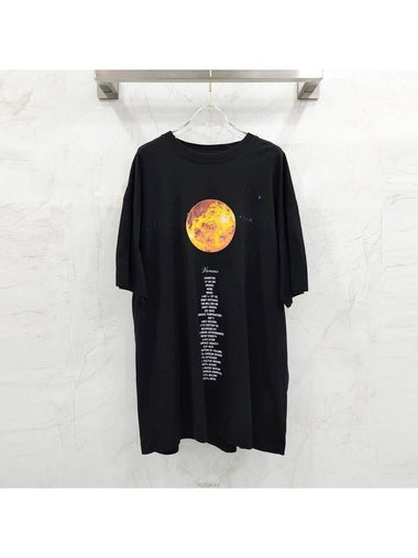 Lux You New Product S Black Venus Planet Short Sleeve T Shirt - VETEMENTS - BALAAN 1