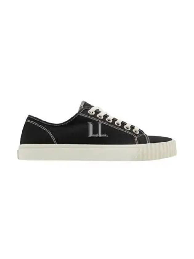 Tabi Canvas Low Top Sneakers Black - MAISON MARGIELA - BALAAN 2