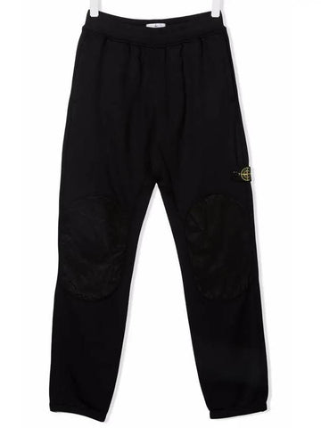 Kids Waffen Track Pants Black 751660846 V0029 - STONE ISLAND - BALAAN 1