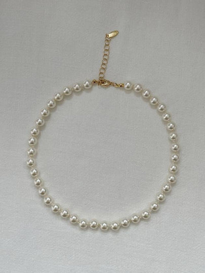 Classic Pearl 8mm Necklace White - ELYONA - BALAAN 2