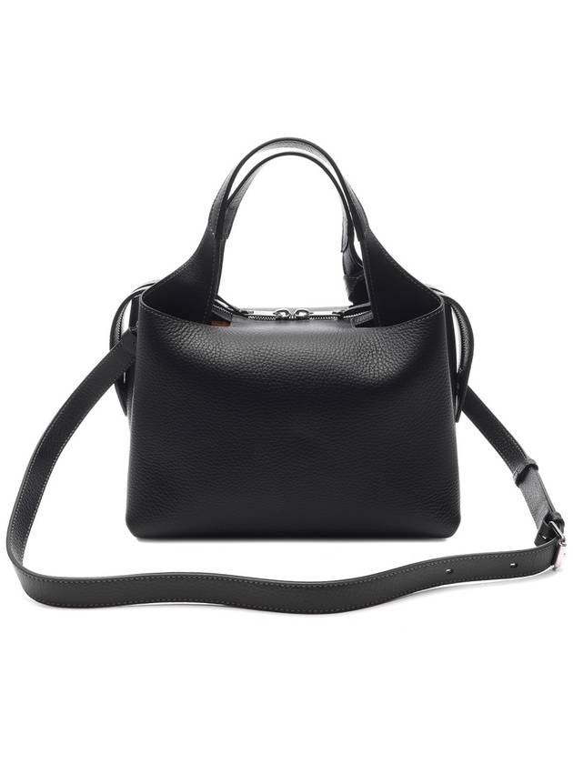 Boston Leather Tote Bag Black - TOD'S - BALAAN 5