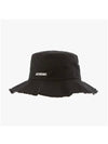 Le Bob Artichaut Bucket Hat Black - JACQUEMUS - BALAAN 4