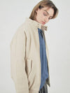 Harington Wool Biker Varsity Jacket Ivory - CHANCE'S NOI - BALAAN 2