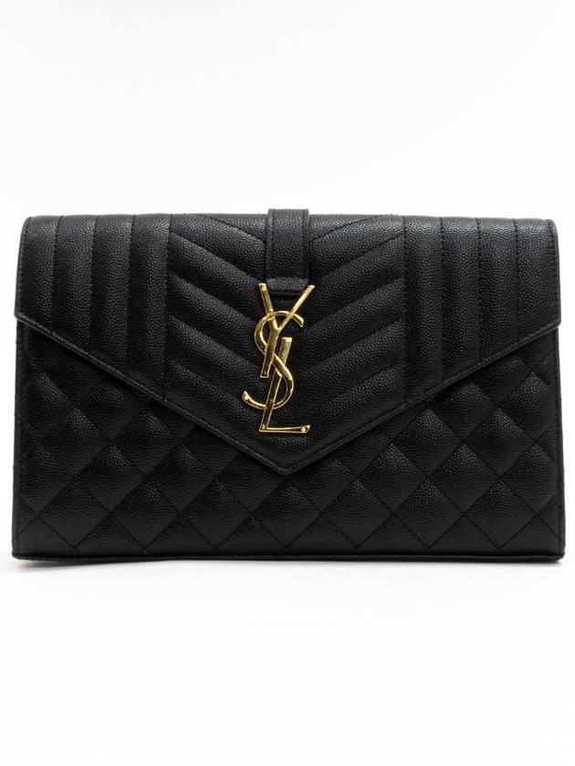 Cassandre Monogram Chain Cross Bag Black - SAINT LAURENT - BALAAN 5