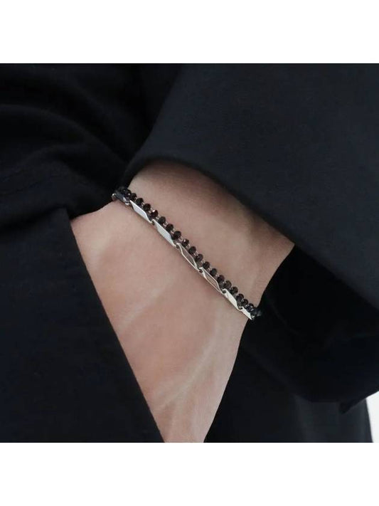 Beads Surgical Steel Bracelet Silver Black - BASSCLEF - BALAAN 2