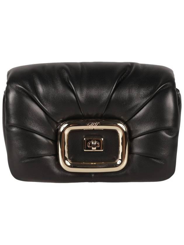 Viv' Choc Mini Leather Shoulder Bag Black - ROGER VIVIER - BALAAN 3