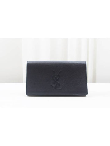 Bel de Jour Clutch Bag Black 361120 - SAINT LAURENT - BALAAN 1