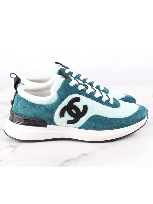 CC logo suede sneakers 38 5 255 - CHANEL - BALAAN 7