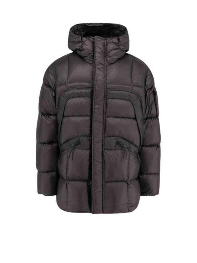 D.D. Shell Hooded Long Down Padding Black - CP COMPANY - BALAAN 1