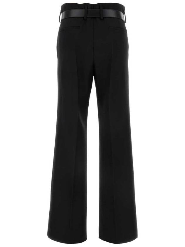 Gabardine wide pants black - PRADA - BALAAN 3