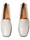 Women's City Gommino Leather Driving Shoes White - TOD'S - BALAAN 2