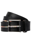 Signature Stripe Trim Belt Black - PAUL SMITH - BALAAN 2