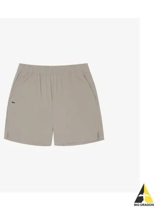 Men s Woven Set up Shorts Beige - LACOSTE - BALAAN 1