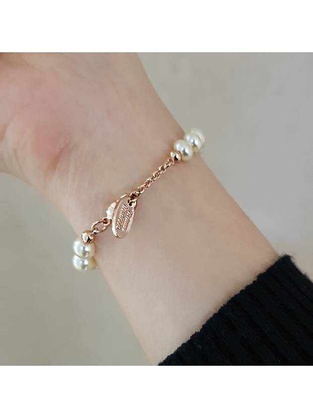 Mini Bas Relief Pearl Bracelet Rose - VIVIENNE WESTWOOD - BALAAN 8