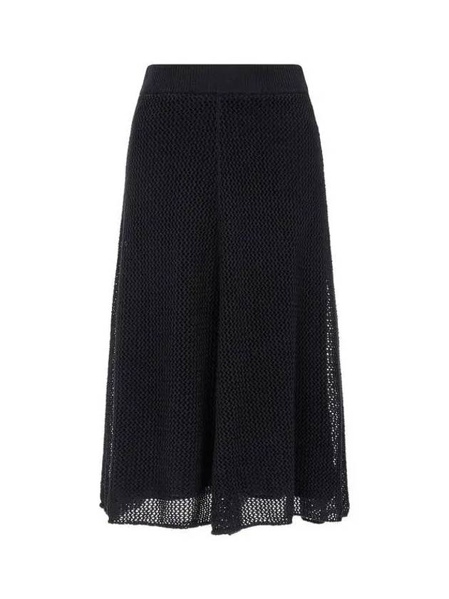 Women s Mesh Knit Flare Skirt Black 270786 - BRUNELLO CUCINELLI - BALAAN 1