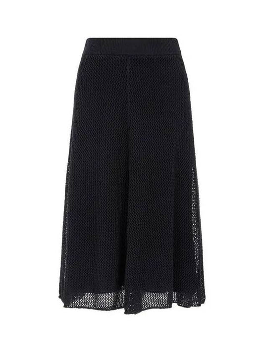 Shimaeul 8th Anniversary 10 e Point 9 8 Women s Mesh Knit Flare Skirt Black 270786 - BRUNELLO CUCINELLI - BALAAN 1