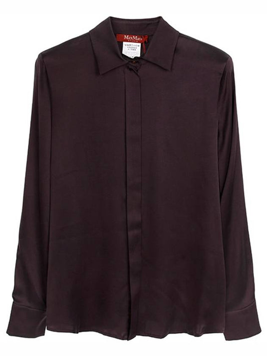 Purple Lisa silk satin shirt 094 - MAX MARA - BALAAN 1
