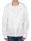 Gabardine PD Metropolis Logo Badge Button Hoodie White - CP COMPANY - BALAAN 3