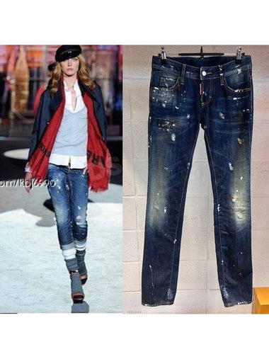 Women's Rare Item Call Minor Slim Jeans 72LA0399 - DSQUARED2 - BALAAN 1