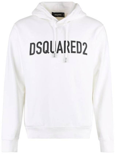 E men's t-shirt short sleeve top S74GU0664S25538100 lettering logo printed jersey hoodie - DSQUARED2 - BALAAN 2