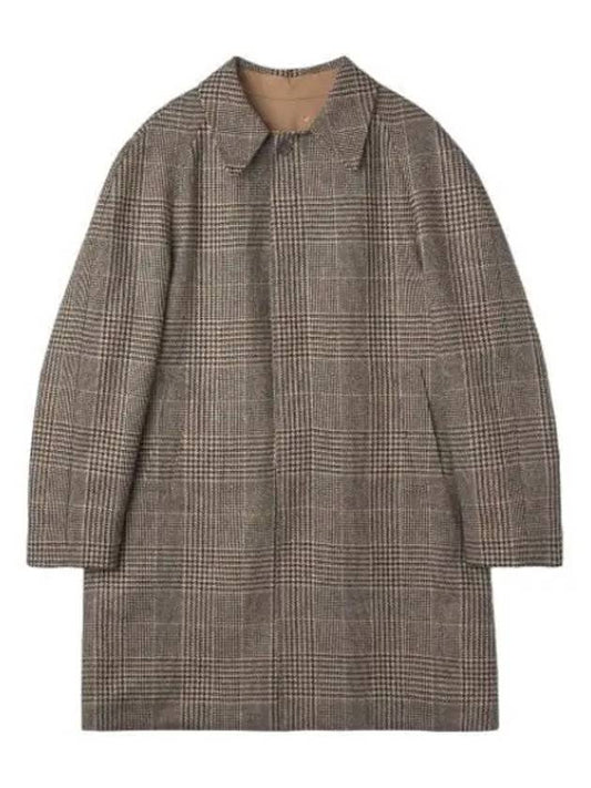 Checked wool trench coat brown - MAISON MARGIELA - BALAAN 1