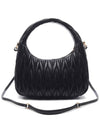 Wander Materasse Nappa Leather Shoulder Bag Black - MIU MIU - BALAAN 5