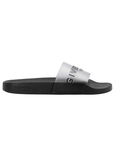 Logo Slippers Black - GIVENCHY - BALAAN 1