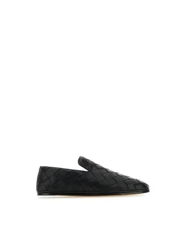 Intrecciato Leather Loafers Black - BOTTEGA VENETA - BALAAN 2