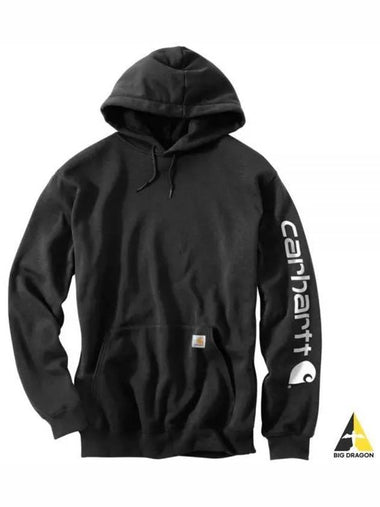 SIGNATURE SLEEVE LOGO SWTSH HDD K288 BLK hoodie - CARHARTT - BALAAN 1