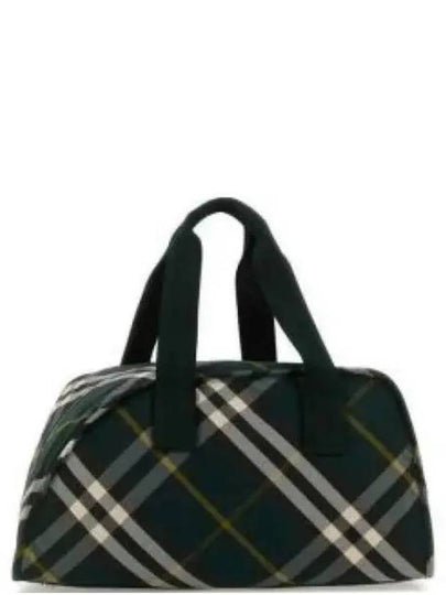 Shield Check Pattern Medium Duffel Bag Green - BURBERRY - BALAAN 2