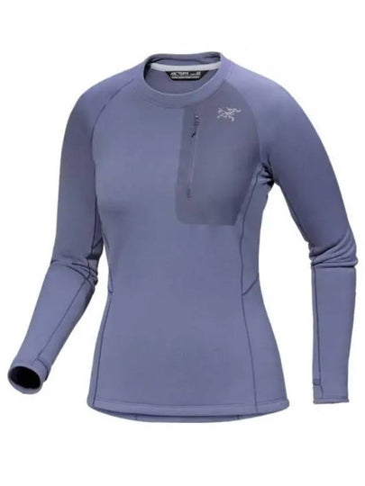 Kyanite Baselayer Crew Neck Long Sleeve T-Shirt Blue - ARC'TERYX - BALAAN 2