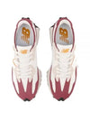 327 Low Top Sneakers White Burgundy - NEW BALANCE - BALAAN 2