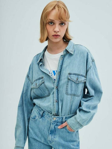 Vintage denim shirtlight blue - OPENING SUNSHINE - BALAAN 1