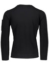 Men's Lens Wappen Wool Knit Top Black - CP COMPANY - BALAAN 4