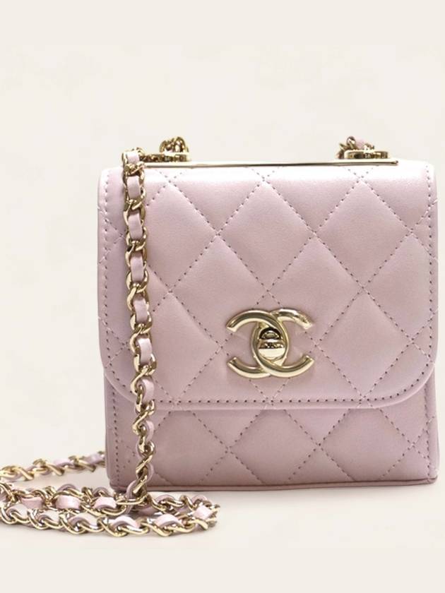 Trendy CC mini cross bag pink champagne gold A81633 - CHANEL - BALAAN 3